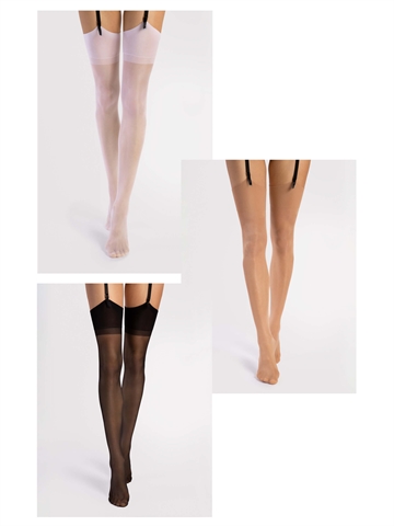 Stockings - Fiore - Infini - Klassisches Design - 15 den - 3 Farben
