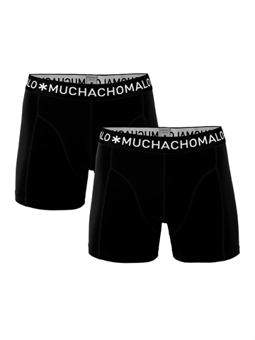 Boxershorts - Muchachomalo - Solid - 2er-Pack - Schwarz