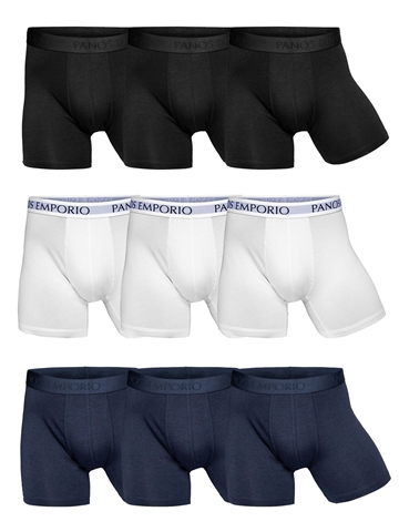 Boxershorts - Bambus - Panos Emporio - Schwarz/Weiß/Navy