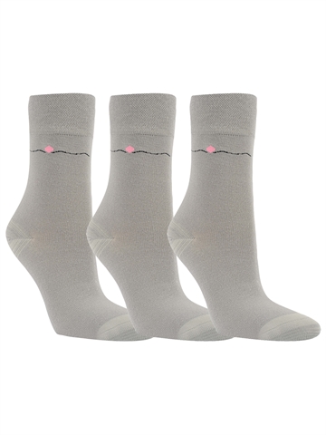 Socken Damen -  Bambus - R.S. Harmony - Line –-3er-Pack - Grau