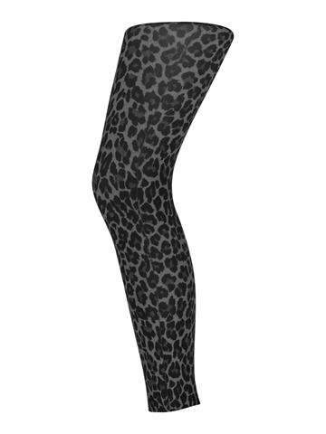 Damen - Leggings - Sneaky Fox - Leopard - Anthrazit