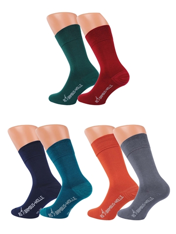 Unisex Socken aus Wolle und Bambus – Harmony – 2er-Pack – 6 Farben